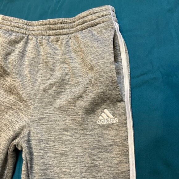 XL/18 Unisex Kids Adidas Gray Jogger Track Pants Boys Girls - Picture 4 of 5